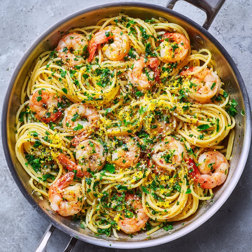 30-Minute Garlic Butter Shrimp Pasta