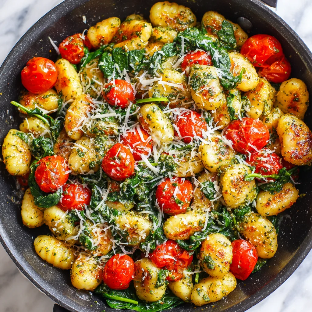 5-Ingredient Pesto Gnocchi Skillet