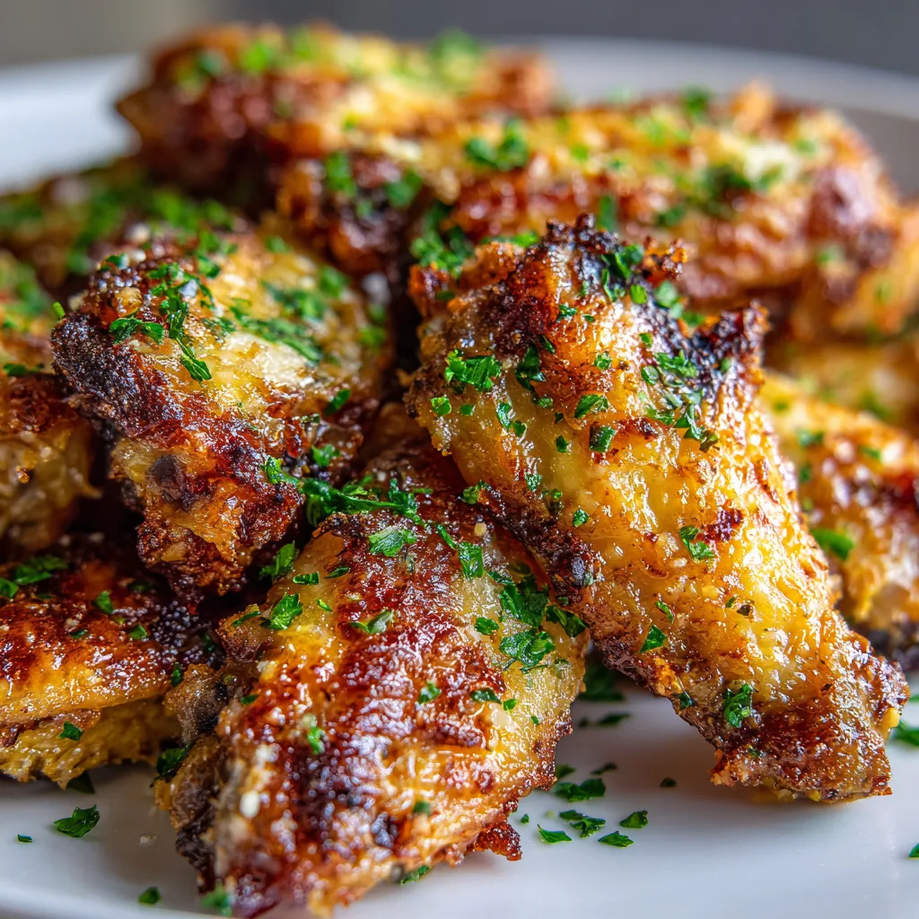 Air Fryer Garlic Parmesan Wings