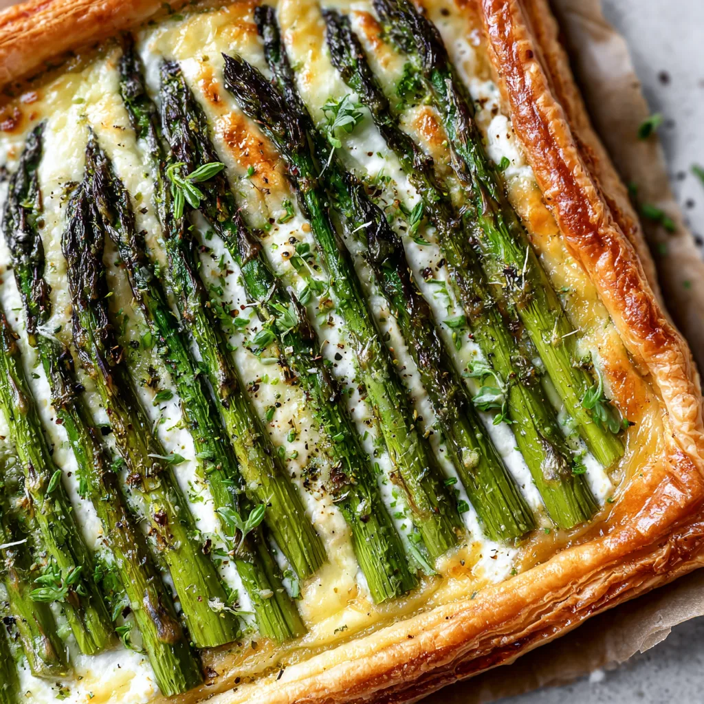 Asparagus and Goat Cheese Tart (Spring Brunch)