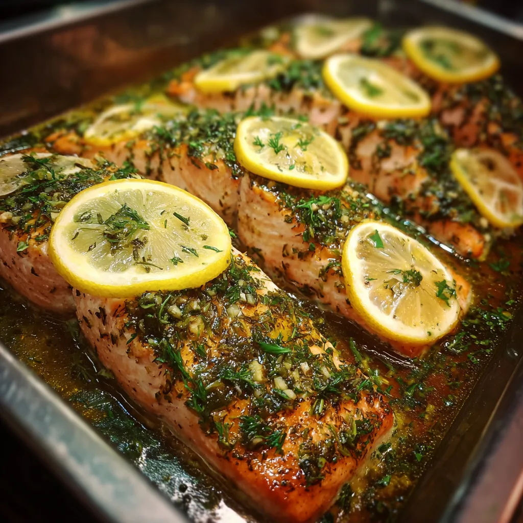 Baked Lemon Herb Salmon (Lenten Friday Dinner)