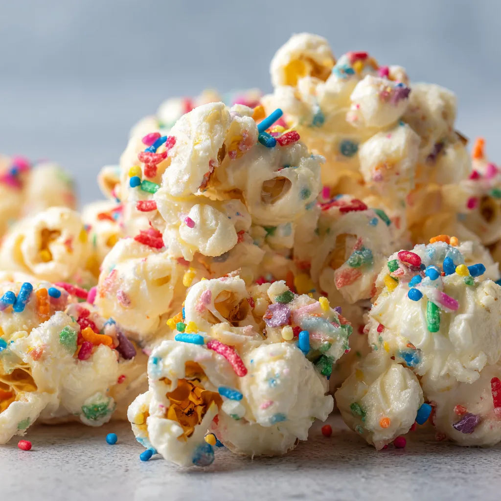 Birthday Cake Popcorn (Sprinkles Galore)
