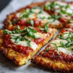 Cauliflower Crust Margherita Pizza (Gluten-Free)