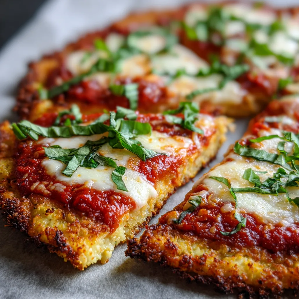 Cauliflower Crust Margherita Pizza (Gluten-Free)