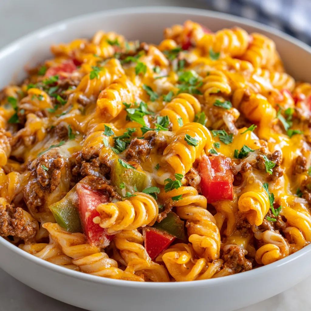 Cheesy One-Pot Taco Pasta