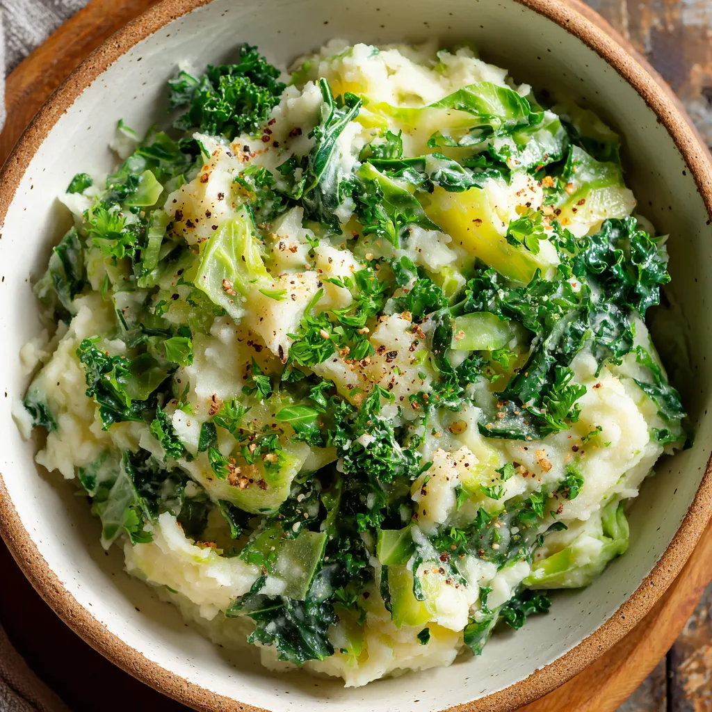 Colcannon (Mashed Potatoes with Cabbage & Kale)