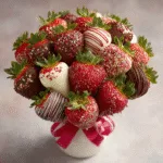 Cupid's Chocolate-Covered Strawberry Bouquet