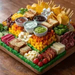 DIY Game Day Snack Stadium Platter