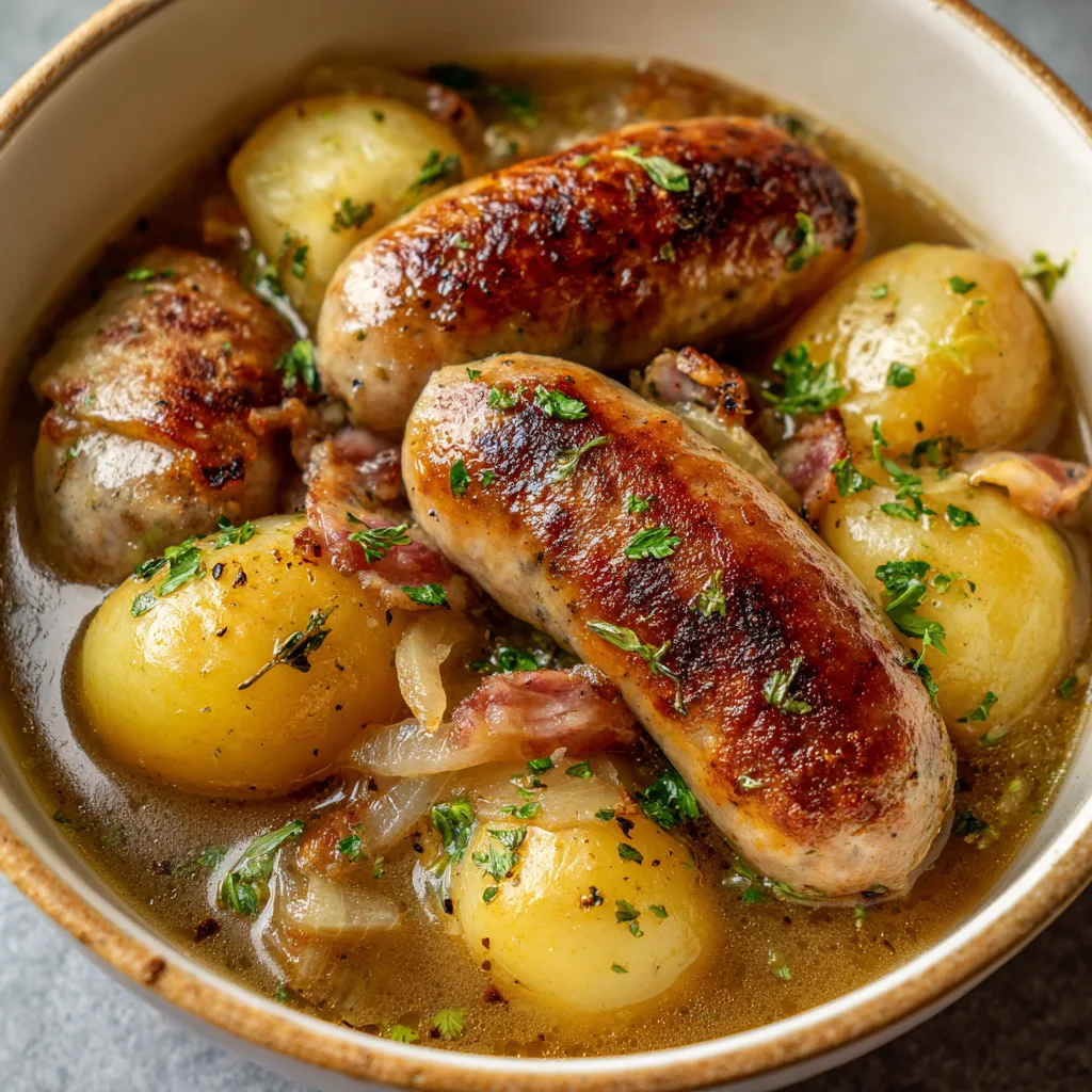 Dublin Coddle (Irish Sausage & Potato Stew)