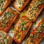 Easy Baked Salmon with Garlic Lime Butter