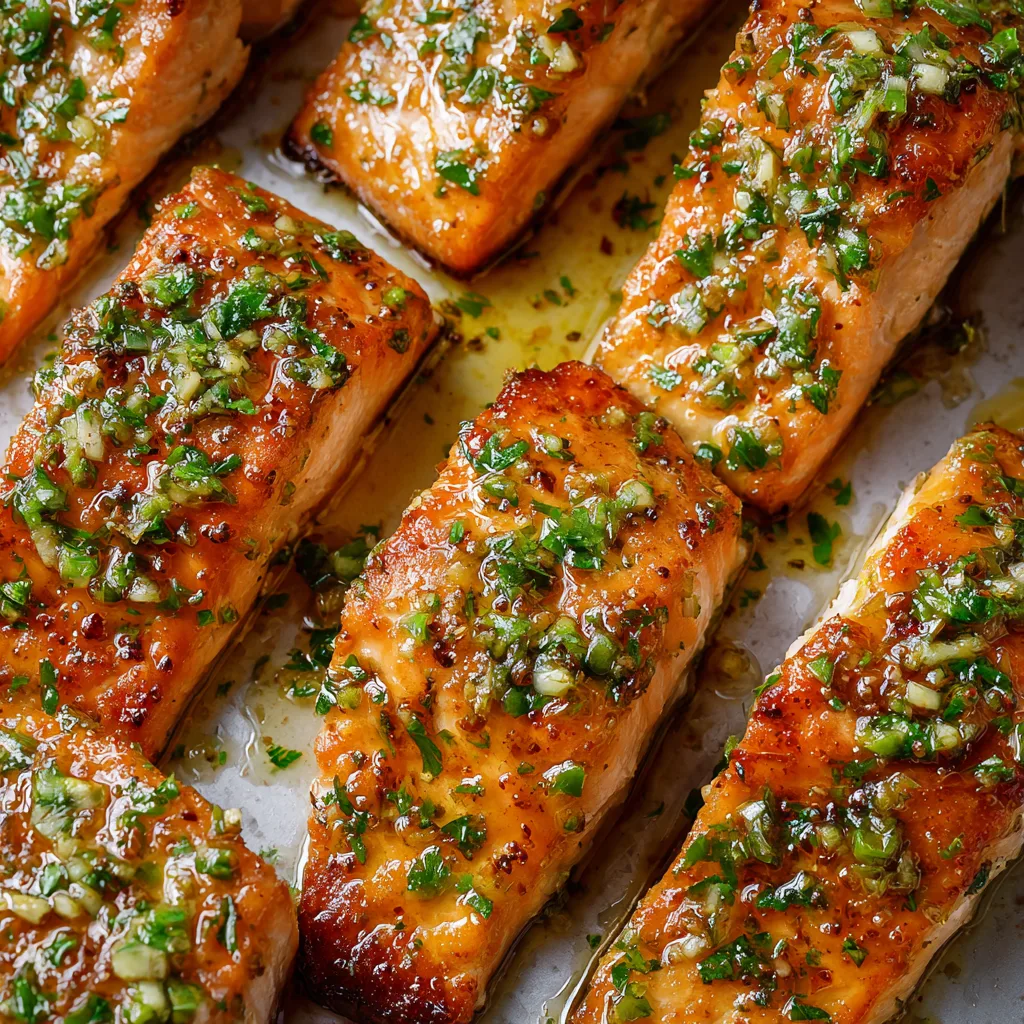 Easy Baked Salmon with Garlic Lime Butter