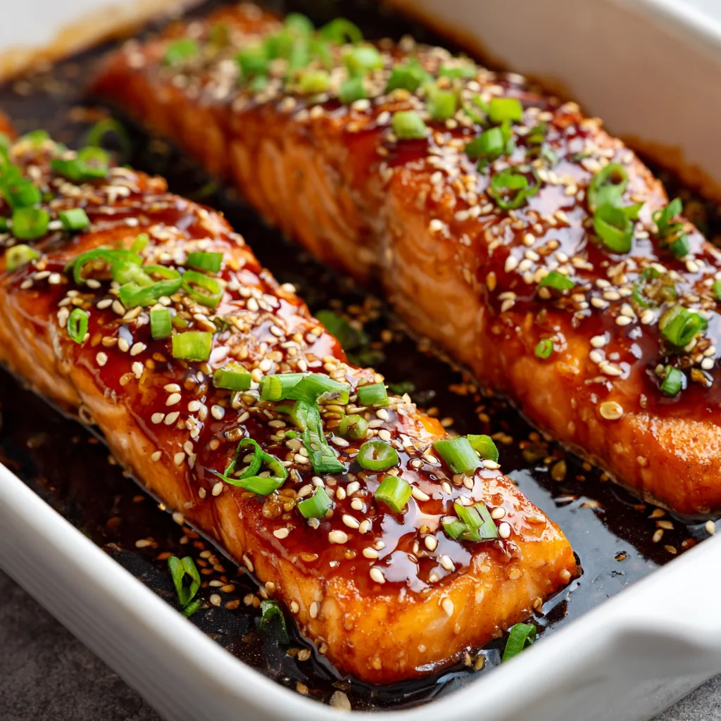 Easy Baked Teriyaki Salmon