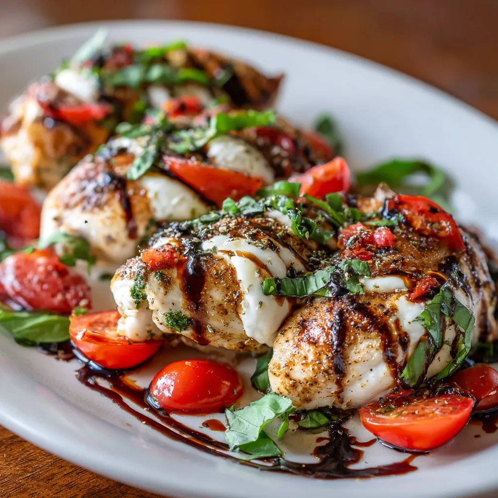 Easy Caprese Stuffed Chicken Breasts