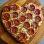 Easy Heart-Shaped Pepperoni Pizza