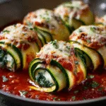 Gluten-Free Zucchini Lasagna Roll-Ups