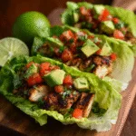 Grilled Chicken Lettuce Wrap Tacos