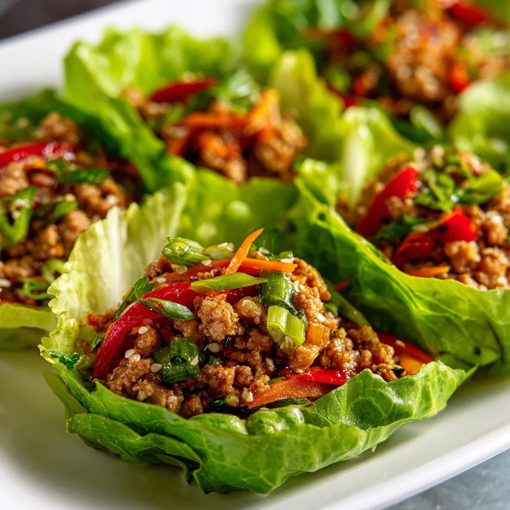 Ground Turkey Lettuce Wraps (Low-Carb)