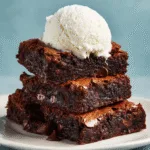 Homemade Fudgy Brownies à la Mode