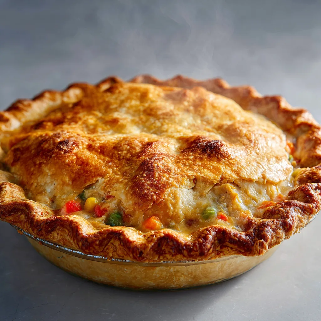 Homestyle Chicken Pot Pie with Flaky Crust
