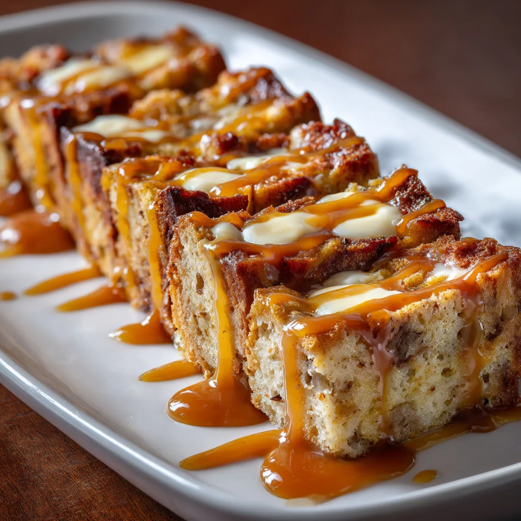 Irish Bread Pudding with Whiskey Caramel Sauce