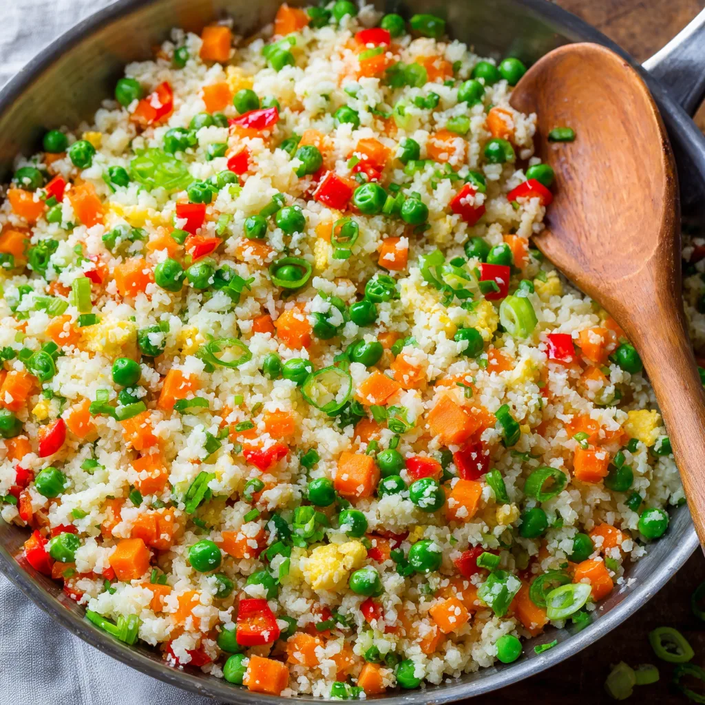 Keto Cauliflower Fried Rice (Low-Carb Takeout Swap)