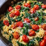 One-Pot Spinach and Tomato Orzo