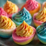Rainbow Deviled Eggs (Colorful Easter Appetizer)