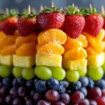 Rainbow Fruit Skewers (Healthy St. Patrick's Snack)
