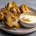 Roasted Artichoke Hearts with Garlic Aioli