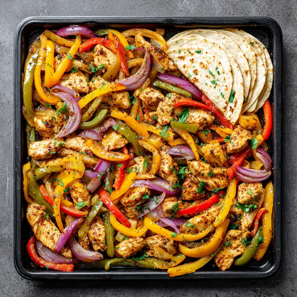 Sheet Pan Chicken Fajitas (Quick Cleanup)