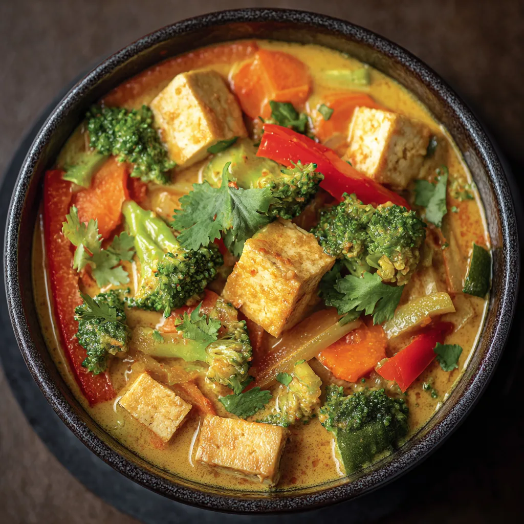 Thai Coconut Curry with Tofu and Vegetables