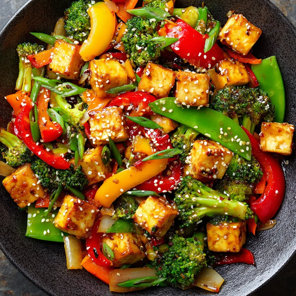 Tofu Stir-Fry with Rainbow Vegetables (Vegan & Gluten-Free)