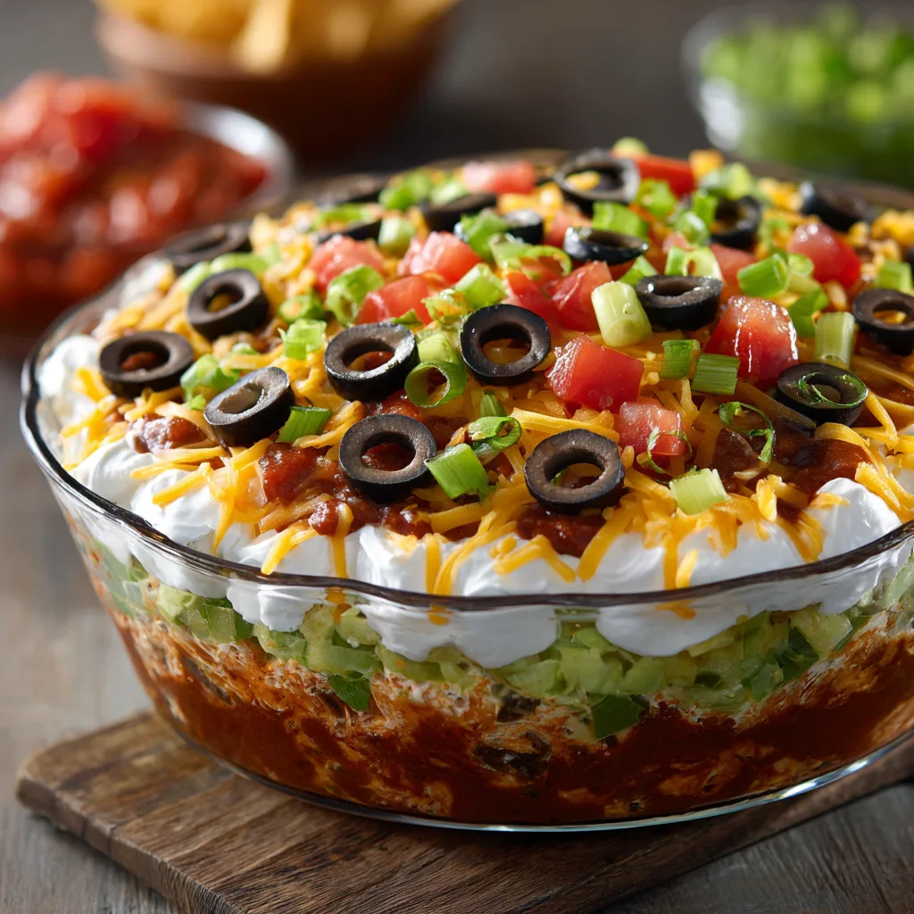 Touchdown Seven-Layer Taco Dip