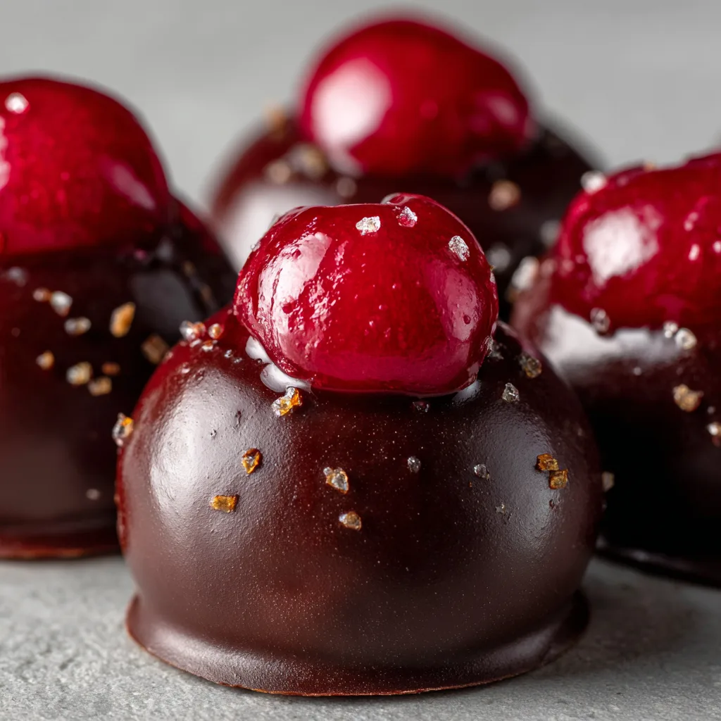 Vegan Chocolate-Covered Cherry Bites (Healthy Valentine Treat)