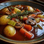Vegan Irish Stew with Mushrooms