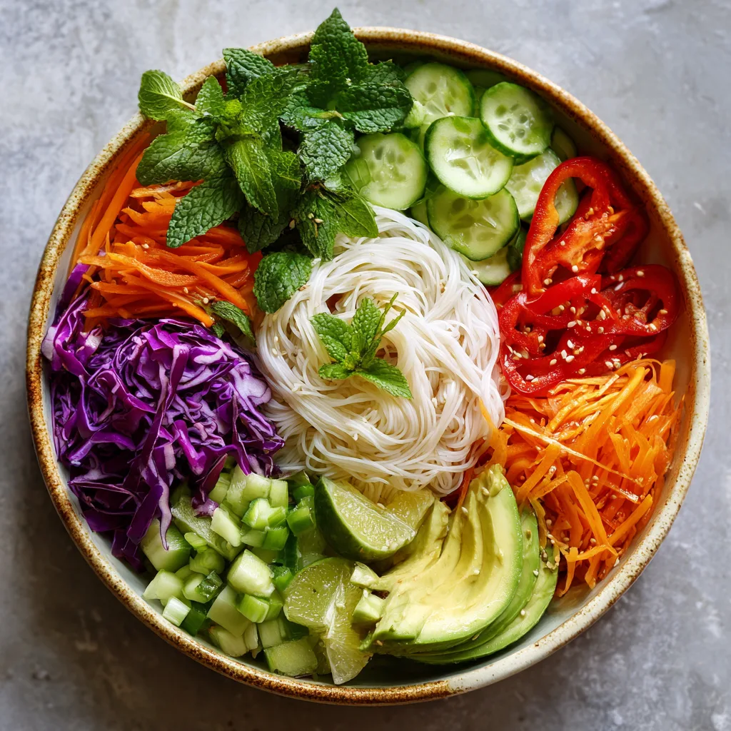 Vegan Spring Roll Bowl (Deconstructed Fresh Rolls)
