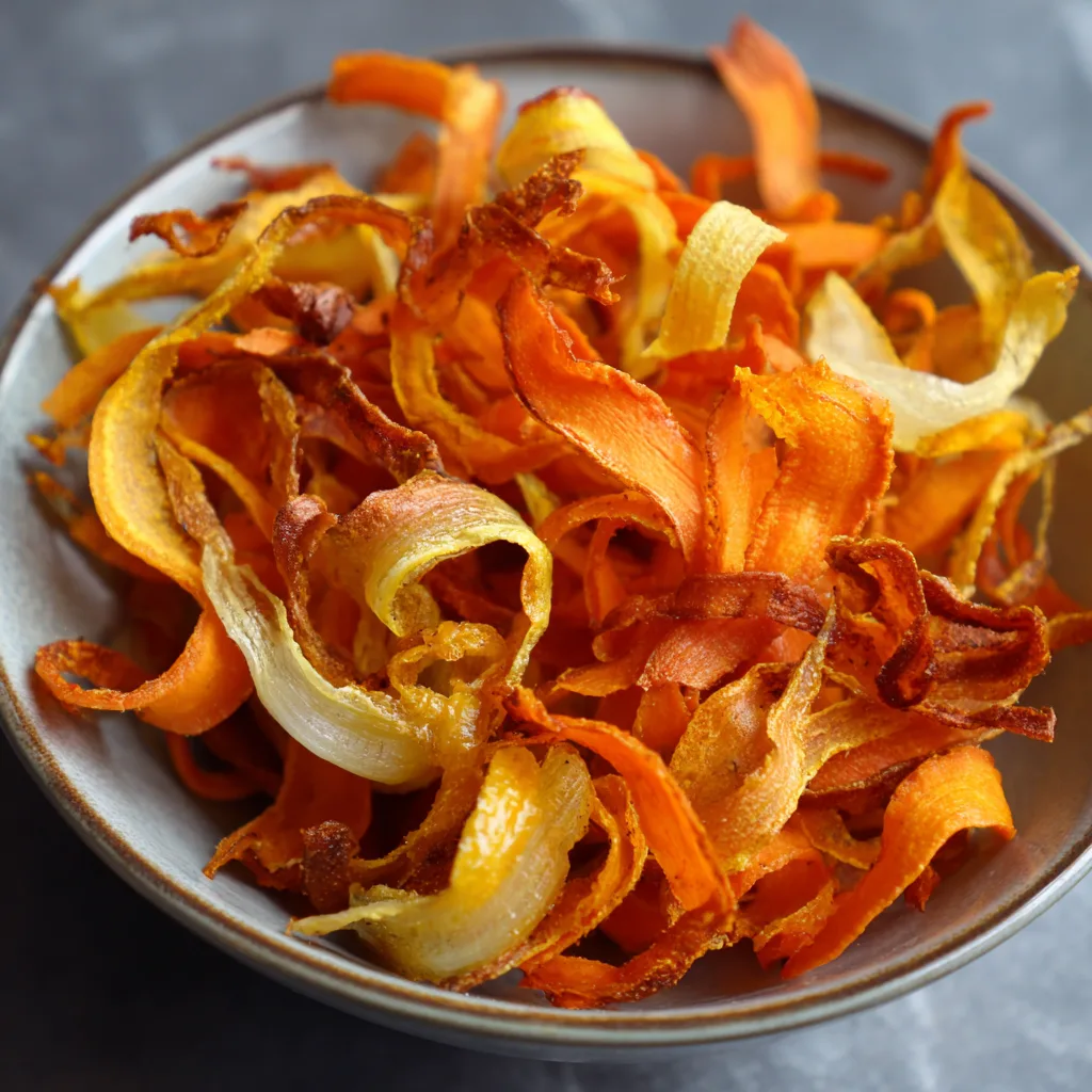 15-Minute Crispy Peels: Turning Carrot and Onion Scraps into a Healthy Snack
