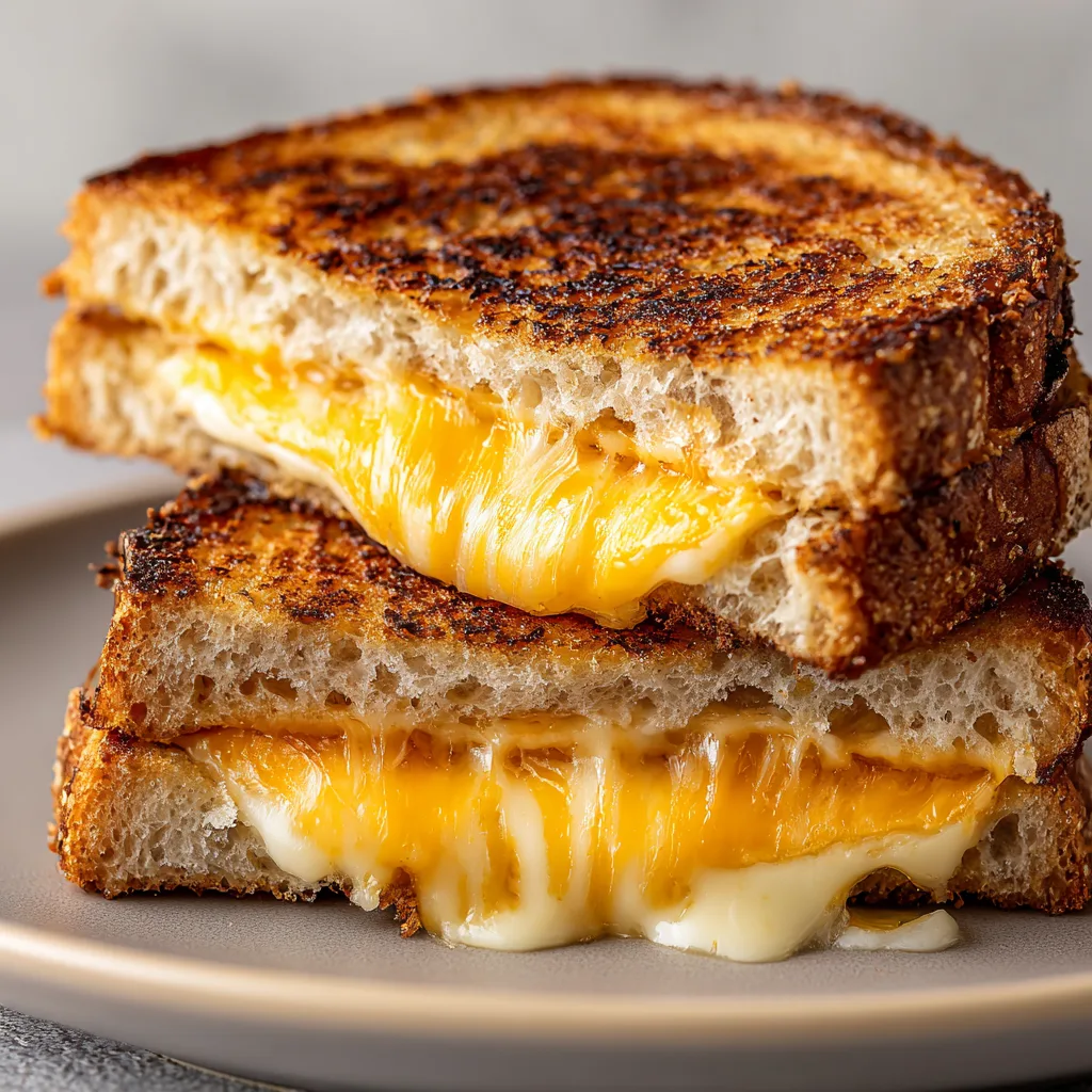 5-Minute Air Fryer Grilled Cheese: Decadent Gouda and Sharp Cheddar