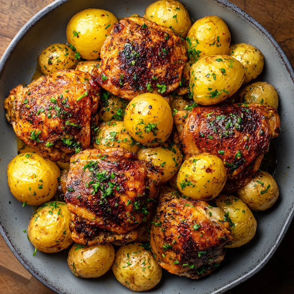 Air Fryer Chicken Thighs and Potatoes: The $10 Family Dinner Hack