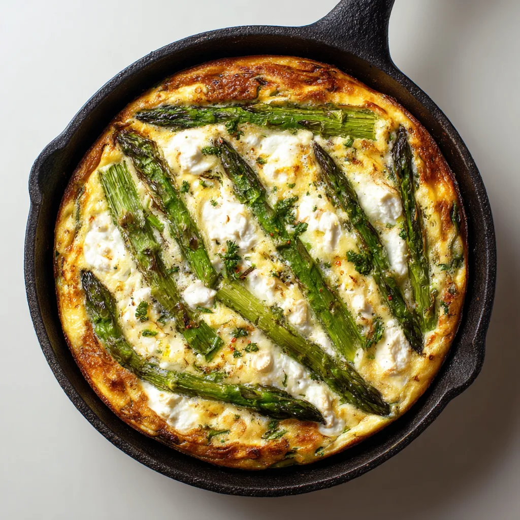 Asparagus and Goat Cheese Frittata: A Low-Waste Easter Classic