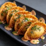 Crispy Shrimp Dumplings with a Mala Cream Sauce (Culinary Wars Inspired)