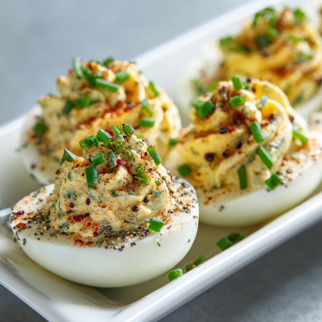 Deviled Eggs with a 2026 Twist: Everything Bagel Seasoning and Chives