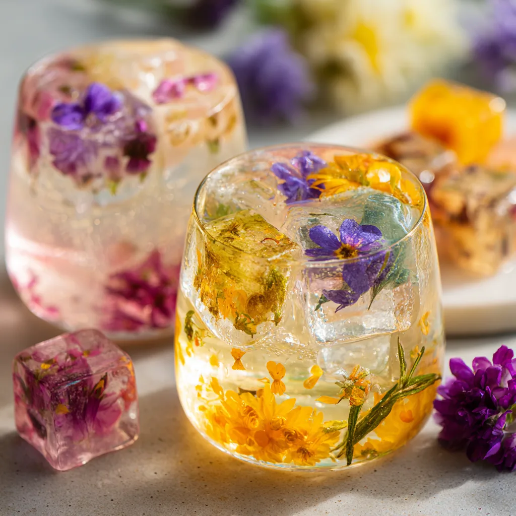Ethereal Spring Hosting: Botanical Drinks and Floral Ice Cubes