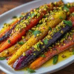 Honey-Glazed Heirloom Carrots with Fresh Mint and Toasted Pistachios