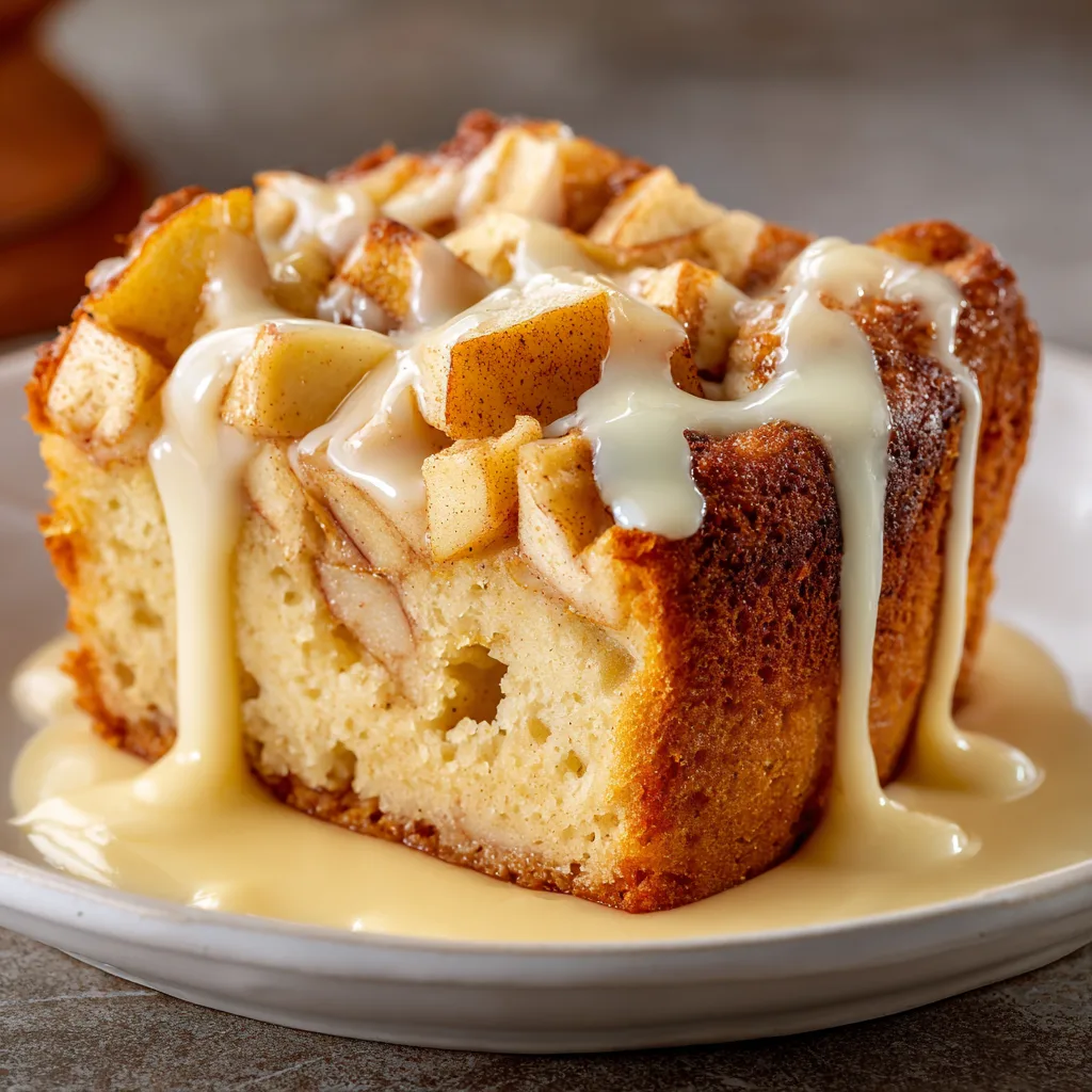Irish Apple Cake with Custard Sauce: A Traditional Teatime Treat