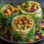 Mediterranean Cabbage Wraps with Lemon-Herb Chickpeas