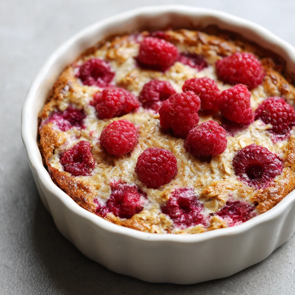 Raspberry Cottage Cheese Baked Oatmeal: The Ultimate Pre-Workout Snack