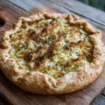 Savory Cabbage and Onion Tart with a Flaky Sourdough Crust