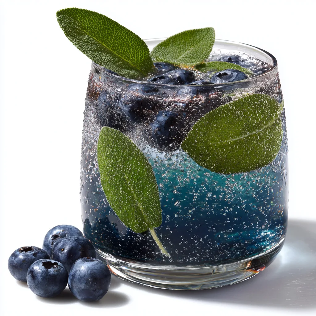 Sparkling Blueberry and Sage Spritzer (The Sophisticated Mocktail Trend)