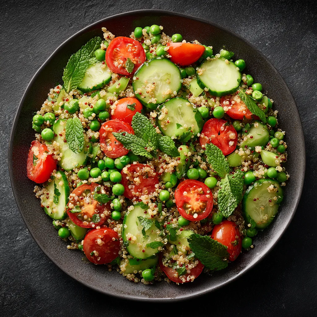 Spring Grain Salad with Peas, Mint, and Lemon-Herb Vinaigrette